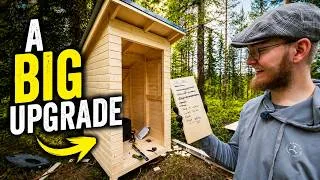 Thumbnail: Building an Outhouse & Installing Off-Grid POWER! - Log Cabin Build [EP9]