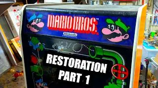 Thumbnail: 1983 Nintendo MARIO BROS. widebody arcade restoration part 1 + 1986 Data East Last Mission gameplay