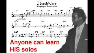 Thumbnail: You Could Learn This Easy Solo NOW!!! - Rusty Bryant on "I Should Care"