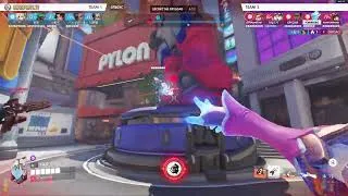 Thumbnail: Neon Junction Echo Overtime Clutch + Fighting Sombra as Som... by SOMBRERO — Overwatch Replay 07BGYC