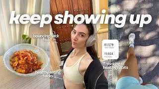 Thumbnail: back on track diaries ☘️ | simple routines, healthy habits & overcoming perfectionism