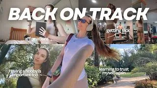 Thumbnail: back on track diaries ep.2 🌱 building self-trust, taking small steps, & being present