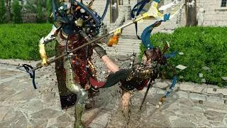 Thumbnail: Fighting game combos VS Crimson Desert bosses actually work