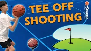 Thumbnail: Fun Basketball Drills for Kids -Tee Off Youth Basketball Shooting Game