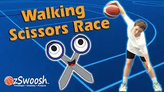 Thumbnail: FUN Basketball Drills for Kids—Walking Scissors Race