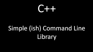 Thumbnail: Simple (ish) C++ Command Line Library - OzzCommandLine