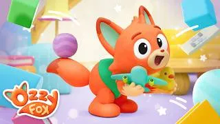 Thumbnail: The Floor Is Lava! 🌋🦊 Squeaky Clean Up Game | BRAND NEW SERIES | Ozzy Fox | Kids Songs