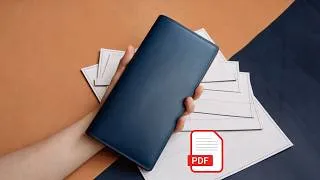Thumbnail: Making a Handmade Leather Bifold Long Wallet - Leather Pattern/DIY BUILD ALONG