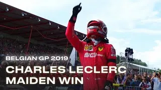 Thumbnail: Charles Leclerc's maiden Formula 1 victory was at the 2019 Belgian Grand Prix