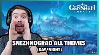 Thumbnail: REACTION to Snezhnograd All Themes (Day/Night) from Genshin Impact - Snezhnaya OST