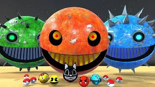 Thumbnail: PACMAN & MS-PACMAN VS CARTOOCAT & MONSTER PACMAN VS ROBOT PACMAN