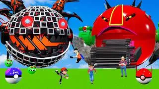 Thumbnail: MS PACMAN & NEW RED PACMAN VS BLACK SPIKE PACMAN & GREEN MONSTER PACMAN #2026
