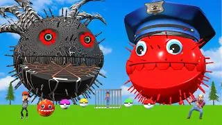 Thumbnail: MS PACMAN & NEW RED PACMAN VS TWO YELLOW MONSTER PACMAN FIGHTING IN POKEMON #2026 GIANT BOSS !!!