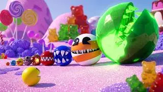 Thumbnail: 🤪Pacman Vs Candy Monsters Compilation