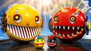 Thumbnail: MS PACMAN & NEW RED PACMAN VS TWO YELLOW MONSTER PACMAN FIGHTING IN POKEMON #2026 EPIC 3D BATTLE !!!