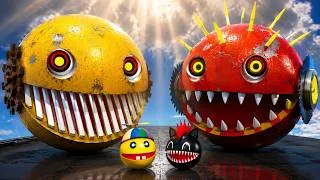 Thumbnail: MS PACMAN & NEW RED PACMAN VS TWO YELLOW MONSTER PACMAN FIGHTING IN POKEMON #2026 EPIC 3D BATTLE !!!