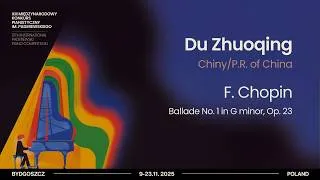 Thumbnail: Du Zhuoqing - F. Chopin – Ballade No. 1 in G minor, Op. 23 (Paderewski Competition 2025)