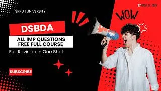 Thumbnail: DSBDA 1 Shot 🚀 | All Important Questions + Complete SPPU Syllabus