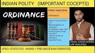 Thumbnail: ORDINANCES - IINDIAN POLITY - CSE( MAINS+PRELIMS)