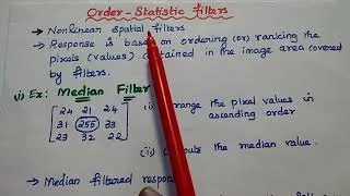 Thumbnail: DIP - Order Statistics Filter - Median Filtrr - Max and Min Filter - Image Processing
