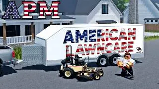 Thumbnail: I Started My Own Lawncare Company! (American Lawncare) | Roblox American Plains Mudding