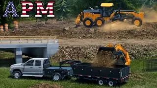 Thumbnail: I Made My Own Custom Bridge In APM! (PA Construction) | Roblox American Plains Mudding