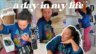 Thumbnail: a random but productive day in my life ✨ (organizing, mom life, chipotle run lol) | @PageDanielle