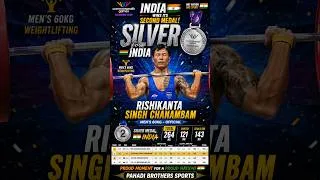 Thumbnail: CWG 2026 Day 4 Highlights 🔥 Rishikanta SILVER | India Medal Tally | Boxing & Weightlifting #shorts