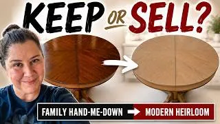 Thumbnail: She Almost Sold This Family Heirloom... Until She Saw My Transformation #tablemakeover