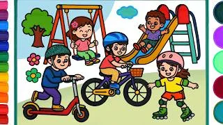 Thumbnail: Let’s Play Outside! Jelly Painting for Kids, Children | Scooter, Dropper Painting for Kids