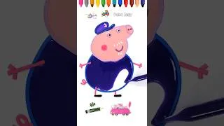 Thumbnail: Learn Colors with Grandpa Pig | Drawing And Coloring Peppa Pig #trending #kidsfun