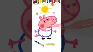 Thumbnail: Learn Colors with George Pig | Drawing And Coloring Peppa Pig #trending #drawing