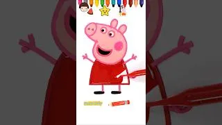 Thumbnail: Learn Colors with Peppa Pig | Drawing And Coloring Peppa Pig, #trending #kidsart