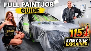 Thumbnail: How to Paint a Car in Extreme Heat￼: Complete Step-by-Step Guide