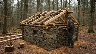 Thumbnail: solo cabin build: 4 months living off the grid – fast-paced video / sora ai video