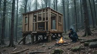 Thumbnail: surviving in nature | building a home alone in the wild for 5 months / sora ai video-Ai video