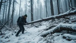 Thumbnail: treehouse survival in the winter forest 3 months with a shepherd | sora ai video-Ai video