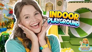Thumbnail: Silly Miss Lily visits Lanky Land Indoor Playground for Kids! 🛝 Let’s Find Cotton & Learn to Read!