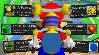 Thumbnail: I Played (and 100%'d) This CRAZY Mario 64 Hack - Super Mario Sunshine 64 - RetroAchievements
