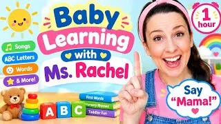 Thumbnail: Baby Learning With Ms Rachel - First Words, Songs and Nursery Rhymes for Babies - Toddler Videos
