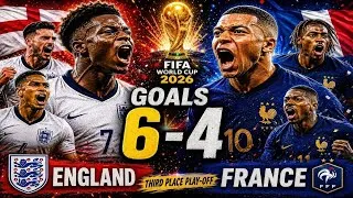 Thumbnail: England vs France 6-4 | FIFA World Cup 2026 Full Match Simulation