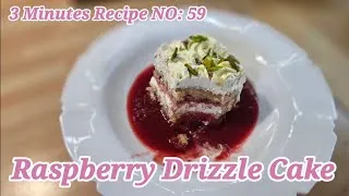 Thumbnail: 3 Minutes Recipe NO 59 : Raspberry Drizzle Cake | Summer Dairies Raspberry Sauce Cake