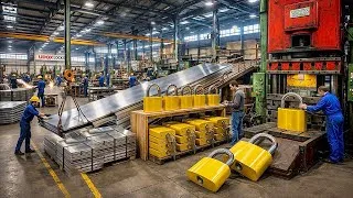 Thumbnail: How Millions of Padlocks & Keys Are Made | Incredible Factory Manufacturing Process