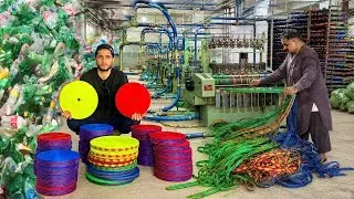 Thumbnail: How Millions of Waste Plastic Bottles Are Turned Into Strong Ropes | Amazing Recycling Factory
