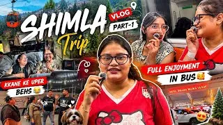 Thumbnail: full enjoyment in bus ,and khane ke uper behs 😂( shimla vlog part 1 ) #trending #viral #like 