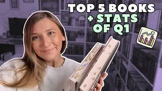 Thumbnail: Top 5 Books of the Year (so far) 📖 | + Q1 stats