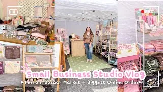Thumbnail: Terrain Bazaar Market + My Biggest Online Order  | Studio Vlog 065 | Small Business Vlog
