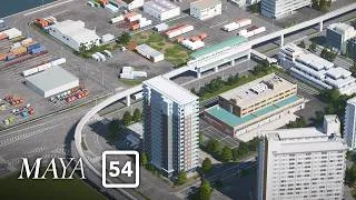 Thumbnail: Port Renewal (Pt. 7): Residential & Station at Tunnel Junction - Cities Skylines: Maya [EP 54]