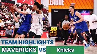 Thumbnail: Vsevolod Ishchenko Was Fun Again | Dallas Mavericks Team Highlights vs Knicks (2026 Summer League)
