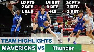 Thumbnail: Sergio de Larrea Point GOD Mode | Dallas Mavericks Team Highlights vs Thunder (2026 Summer League)